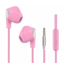 Навушники HeyDr W-2 Wired Earphones Pink