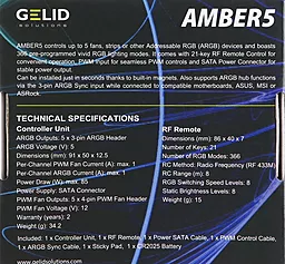 Контролер GELID Solutions AMBER5 ARGB (RF-RGB-01) - миниатюра 6