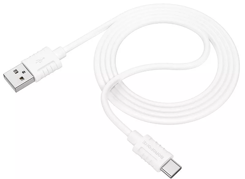 Кабель Borofone BX52 USB-A - Type-C 15w 3a 1м cable White - фото 2