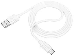 USB Кабель Borofone BX52 USB Type-C Cable 3A White - мініатюра 2