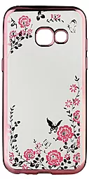 Чохол BeCover Flowers Series Samsung  A320 Galaxy A3 2017 Pink (701314)