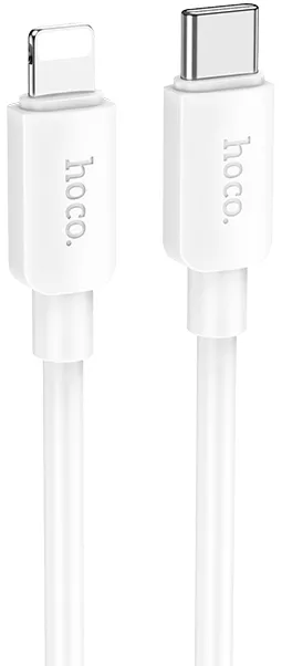 Кабель Hoco X96 Hyper USB Type-C - Lightning 20w 2.4a 1м PD сable White - фото 1
