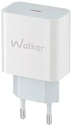 Сетевое зарядное устройство Walker WH-39 20w PD UBS-C fast charger white - фото Сетевое зарядное устройство Walker WH-39 20w PD UBS-C fast charger white
