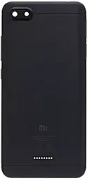 Задняя крышка корпуса Xiaomi Redmi 6A 1SIM со стеклом камеры Original Black - фото Задняя крышка корпуса Xiaomi Redmi 6A 1SIM со стеклом камеры Original Black