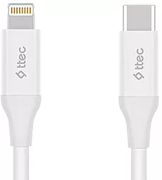 USB Кабель Ttec 2DK40B 18W 3A 1.5M USB Type-C - Lightning Cable White