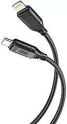 USB Кабель XO NB-Q236A 27W Type-C - Lightning Cable Black