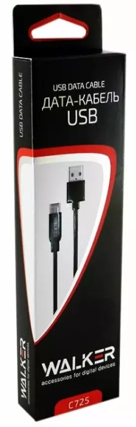 Кабель Walker C725 USB-A - Lightning 12w 2.4a 1м cable Blue - фото 4