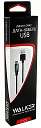 Кабель Walker C725 USB-A - Lightning 12w 2.4a 1м cable Blue - мініатюра 4 Кабель Walker C725 USB-A - Lightning 12w 2.4a 1м cable Blue - мініатюра 4