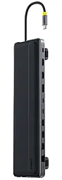 Мультипортовий Type-C хаб Baseus 12-in-1 USB3.2 black (B0114200) - фото Мультипортовий Type-C хаб Baseus 12-in-1 USB3.2 black (B0114200)