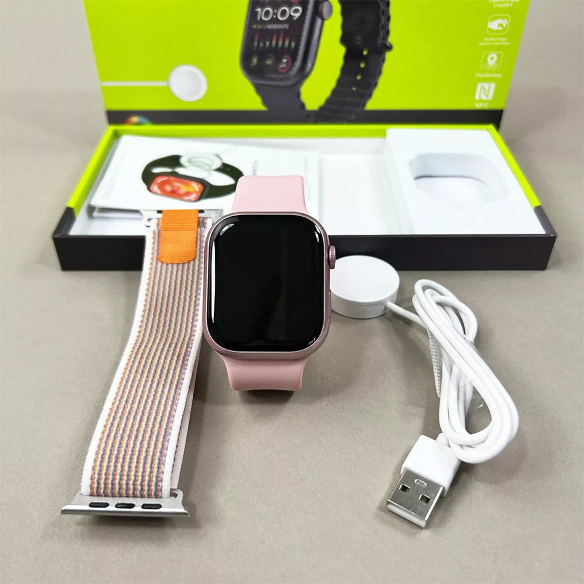 Смарт-часы Saiya SY9 PRO2 Amoled+IP67 Pink - фото 4