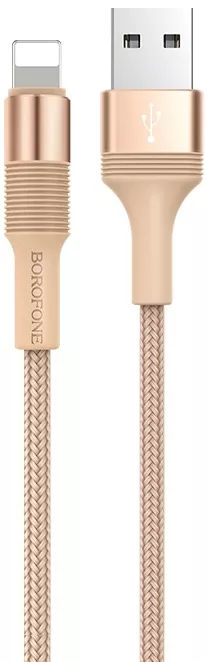 Кабель Borofone BX21 USB-A - Lightning 12w 2.4a 1м cable Rose/Gold - фото 1