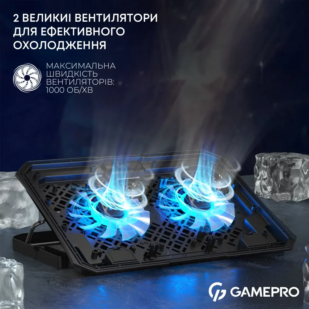 Подставка для ноутбука Gamepro CP350 Black - фото 3