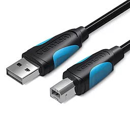 Шлейф (Кабель) Vention USB 2.0 AM/BM 1м чорний (VAS-A16-B100) - фото Шлейф (Кабель) Vention USB 2.0 AM/BM 1м чорний (VAS-A16-B100)