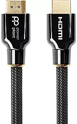 Відеокабель HDMI (M) - HDMI (M) 2.1V Ultra HD 8K eARC 30AWG 1м Black (CA912186) PowerPlant - фото Відеокабель HDMI (M) - HDMI (M) 2.1V Ultra HD 8K eARC 30AWG 1м Black (CA912186) PowerPlant