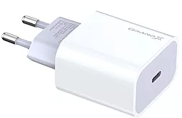 Сетевое зарядное устройство с быстрой зарядкой Grand-X 20w PD/QC4.0 USB-C fast charger white (CH-770) - миниатюра 3