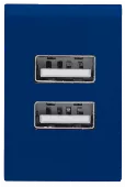 Сетевое зарядное устройство Trust Urban Revolt Dual Smart Wall Charger (1A/1A) Blue - миниатюра 3