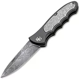 Нож Boker Leopard-Damast III Collection (110237DAM) Black - фото Нож Boker Leopard-Damast III Collection (110237DAM) Black
