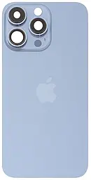 Задняя крышка корпуса Apple iPhone 13 Pro со стеклом камеры Sierra Blue - фото Задняя крышка корпуса Apple iPhone 13 Pro со стеклом камеры Sierra Blue