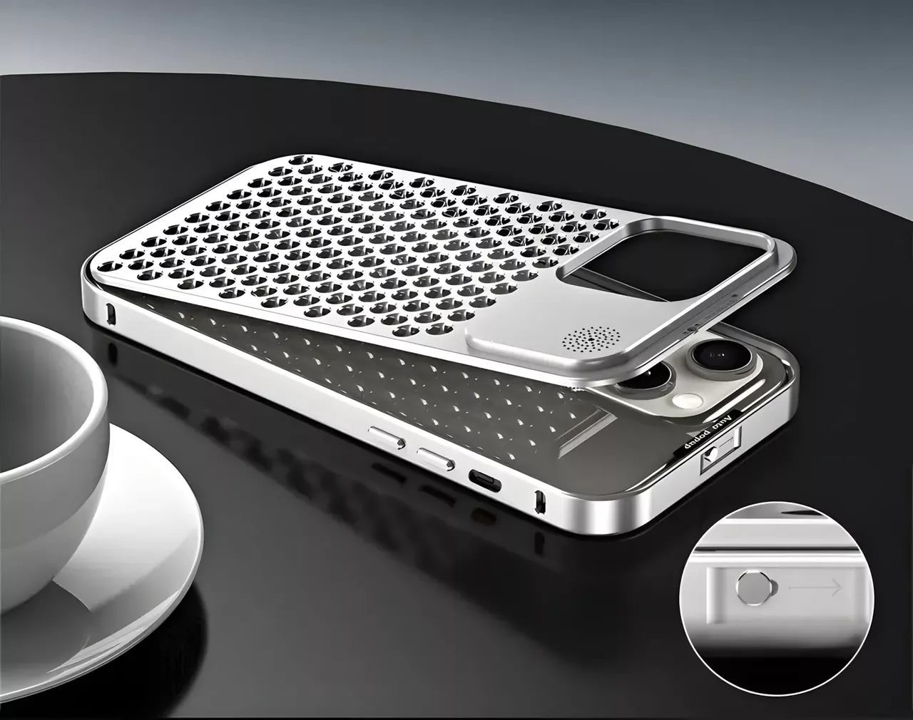 Чохол 1TOUCH Aluminium Case для Apple iPhone 14 Pro Gray - фото 4