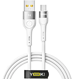 Кабель Yoki YK-EX11 EXTRA USB-A - micro USB 15w 3a 1.2м cable White - фото Кабель Yoki YK-EX11 EXTRA USB-A - micro USB 15w 3a 1.2м cable White