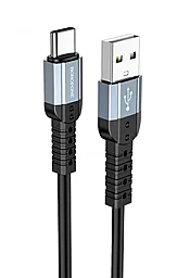 Кабель Borofone BX64 Special USB-A - Type-C 15w 3a 1м cable Black - фото Кабель Borofone BX64 Special USB-A - Type-C 15w 3a 1м cable Black