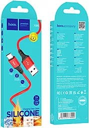 Кабель Hoco X86 Spear USB-A - Type-C 15w 3a 1м cable Red - мініатюра 5 Кабель Hoco X86 Spear USB-A - Type-C 15w 3a 1м cable Red - мініатюра 5