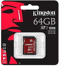 Карта пам'яті Kingston SDXC 64GB Ultimate UHS-I U3 (SDA3/64GB) - фото Карта пам'яті Kingston SDXC 64GB Ultimate UHS-I U3 (SDA3/64GB)