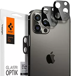 Захисне скло Spigen Optik camera lens (2шт) iPhone 12 Pro  Black (AGL01807)