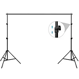 Підставка для фотофону NICHOSI 3 м + поперечина 3 м + затискачі 4 шт. + сумка (без екрана задньої групи) - фото Підставка для фотофону NICHOSI 3 м + поперечина 3 м + затискачі 4 шт. + сумка (без екрана задньої групи)