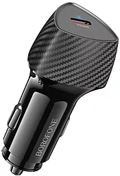 Автомобильное зарядное устройство Borofone BZ31B 30w PD USB-C car charger black - фото Автомобильное зарядное устройство Borofone BZ31B 30w PD USB-C car charger black