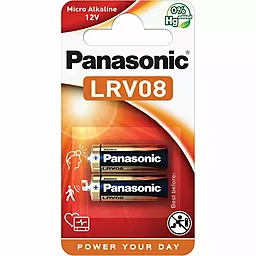 Батарейки Panasonic LRV08 (A23, MN21, V23) Alkaline (LRV08L/2BE) 12 V
