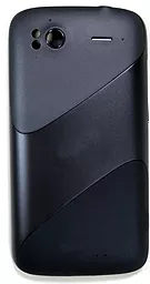 Задня кришка корпусу HTC Sensation Z710e зі склом камери Original Black