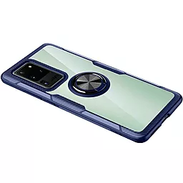 Чохол Deen CrystalRing Samsung G988 Galaxy S20 Ultra Clear/Blue