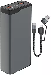 Повербанк 4smarts VoltHub Pro 26800mAh 22.5W QC/PD Gunmetal - фото Повербанк 4smarts VoltHub Pro 26800mAh 22.5W QC/PD Gunmetal