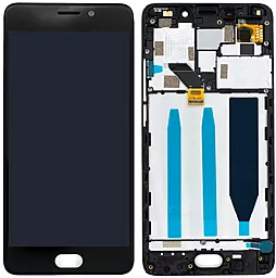 Дисплей Meizu M6 Note (M721) з тачскріном і рамкою, оригінал,  Black