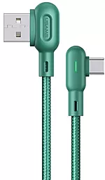 Кабель Usams U57 Dual Right-Angle USB-A - Type-C 10w 1.2м cable Green - фото Кабель Usams U57 Dual Right-Angle USB-A - Type-C 10w 1.2м cable Green