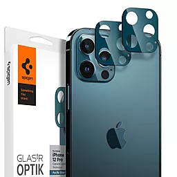 Защитное стекло на камеру Spigen Apple iPhone 12 Pro (2шт) Pacific Blue (AGL02460)