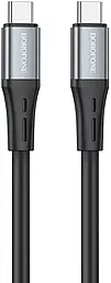 Кабель Borofone BX88 Solid Silicone USB Type-C - Type-C 60w 3a 1м PD cable Black