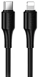 Кабель Hoco X120 USB Type-C - Lightning 27w 3a 1м PD сable Black - фото Кабель Hoco X120 USB Type-C - Lightning 27w 3a 1м PD сable Black