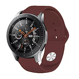 Змінний ремінець для розумного годинника Huawei Watch GT/GT 2 46mm/GT 2 Pro/GT Active/Honor Watch Magic/Magic 2/GS Pro/Dream (706329) Dark Red - мініатюра 4