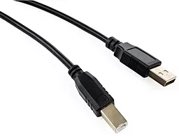 Шлейф (Кабель) Vinga USB2.0 AM/BM 3.0м чорний (VCPDCAMBM3.0BK)