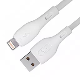 Кабель SkyDolphin S22L Soft Silicone USB-A - Lightning 12w 2.4a 1м cable White - мініатюра 2