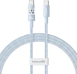 Кабель Baseus Gem USB Type-C - Type-C 100w 5a 1м PD cable Blue (P10373000311-00) - фото Кабель Baseus Gem USB Type-C - Type-C 100w 5a 1м PD cable Blue (P10373000311-00)