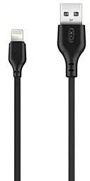 Кабель XO NB36 USB-A - Lightning 2.1a 1м cable Black (NB36-L-1-BK) - фото Кабель XO NB36 USB-A - Lightning 2.1a 1м cable Black (NB36-L-1-BK)