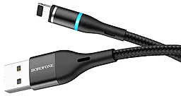 Кабель Borofone BU16 USB-A - Lightning 12w 2.4a 1.2м cable Black - миниатюра 4 Кабель Borofone BU16 USB-A - Lightning 12w 2.4a 1.2м cable Black - миниатюра 4