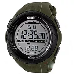 Часы наручные SKMEI 1025AG Army Green - фото Часы наручные SKMEI 1025AG Army Green