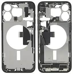 Рамка корпуса Apple iPhone 15 Pro, EU version, Original Black Titanium - фото Рамка корпуса Apple iPhone 15 Pro, EU version, Original Black Titanium