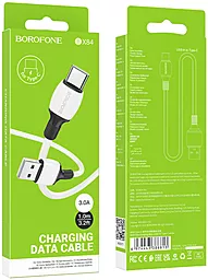 Кабель Borofone BX84 Rise USB-A - Type-C 15w 3a 1м cable White - миниатюра 4 Кабель Borofone BX84 Rise USB-A - Type-C 15w 3a 1м cable White - миниатюра 4