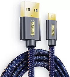 USB Кабель Remax Cowboy 1.8M micro USB Cable Blue (RC-096)