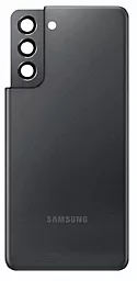 Задняя крышка корпуса Samsung Galaxy S21 5G G991 со стеклом камеры Original Phantom Gray - фото Задняя крышка корпуса Samsung Galaxy S21 5G G991 со стеклом камеры Original Phantom Gray